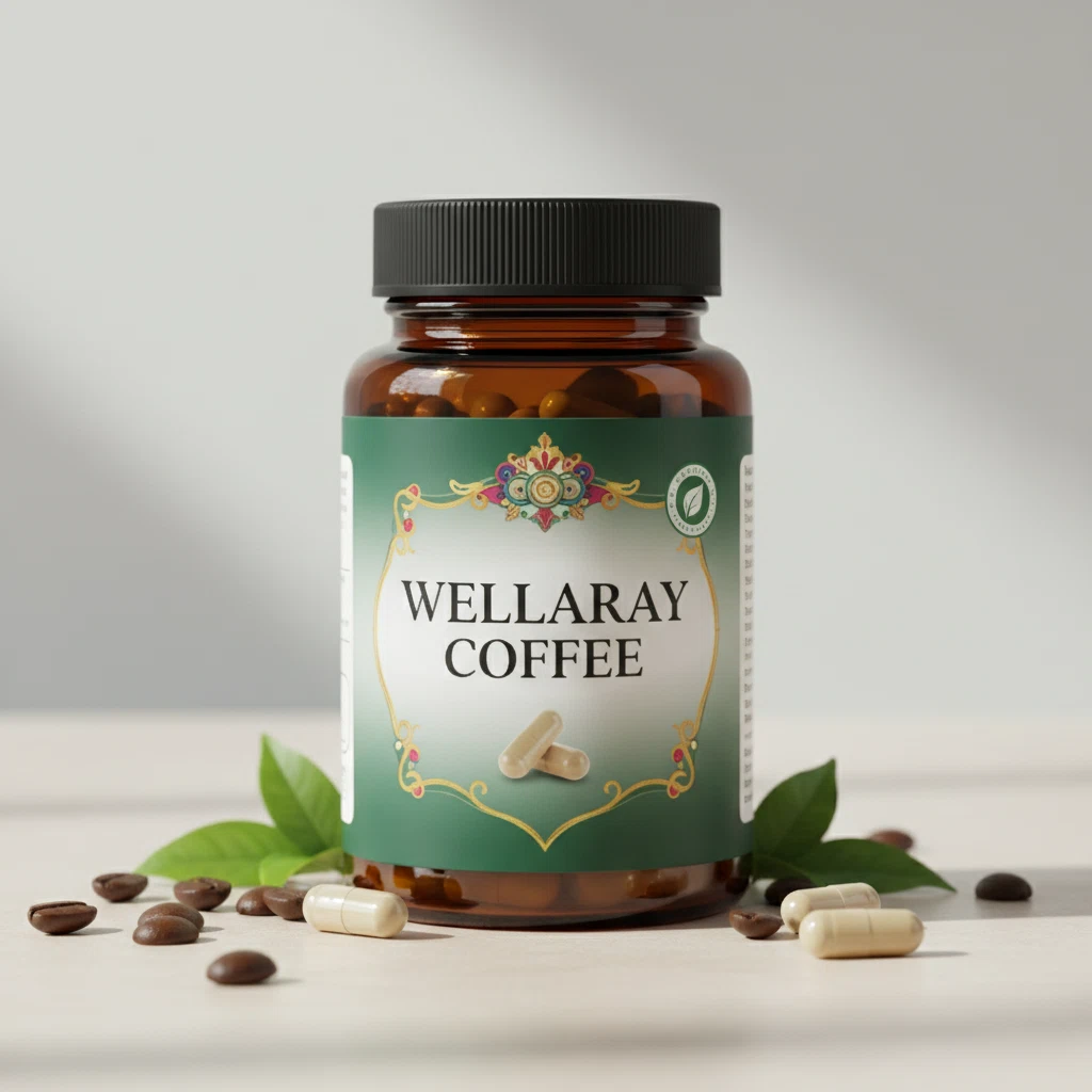 Wellaray Coffee Slim Coffee Booster - Verpackung Nahrungsergänzungsmittel mit L-Carnitin